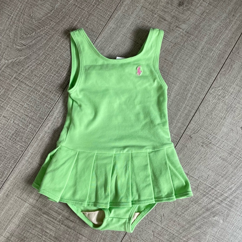 Ralph Lauren Lime Green Toddler Girl Swimsuit sz: 18 mos